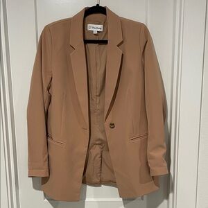 Women's The Drop classic fit Camel/Tan Blazer